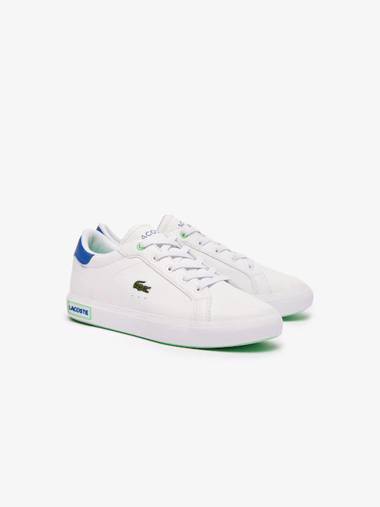 Lacoste Παιδικά Sneakers Λευκά