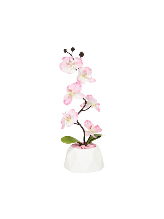 Artificial Plant in Small Pot Orchid Purple 35cm Viosarp