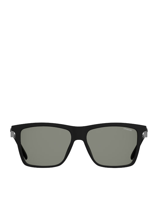 Polaroid Herren Sonnenbrillen mit Schwarzem Horn umrandetem Rahmen und Grauen Polarisiert Gläsern PLD2050/S 807/M9
