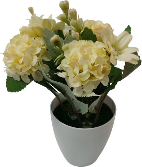Artificial Potted White Plant TnS Artificial Potted White Plant TnS