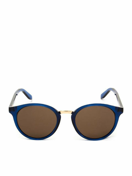 Carrera Men's Sunglasses with Blue Horn-Rimmed Frame and Grey Lenses 5036/S VV1/8E