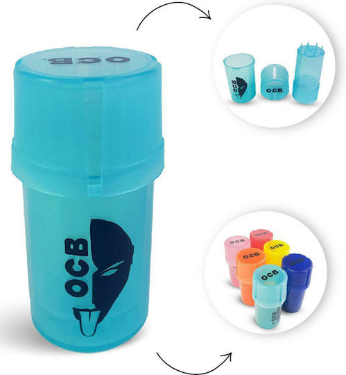 Ocb Grinder Grinder Grater Plastic Medtainer 2 1 Spațiu de depozitare Diverse culori
