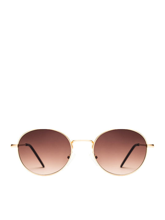 Torbole Unisex Sunglasses with Metal Frame Gold Brown Degraded 03-6061-6