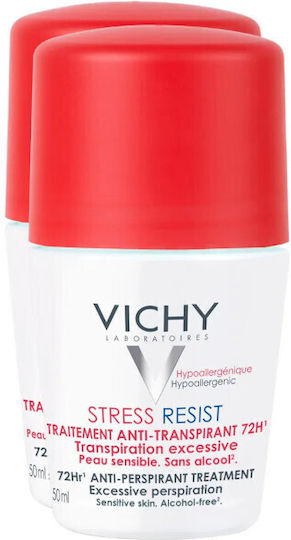 Vichy Stress Resist Дезодорант 72h Рол-он 2x50ml