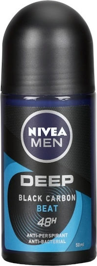 Nivea Men Deep Carbon Beat 48h Anti-perspirant Deodorant 48h Roll-On 50ml