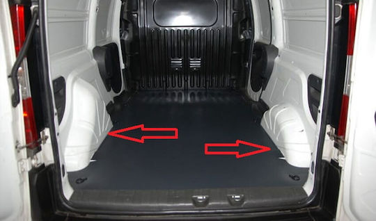 Rezaw Plast Set of Front and Rear Mats 4pcs for Ford Transit Connect 2013 2022 Black