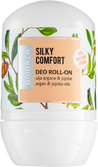 Biobaza Silky Comfort Deodorant sub formă de Roll-On Fără aluminiu 50ml