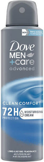 Dove Men Care Advanced Clean Comfort Αποσμητικό 72h σε Spray 150ml