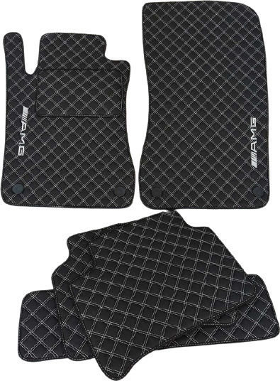 3Lines Set of Front and Rear Mats 5pcs for Alfa Romeo Mito Black