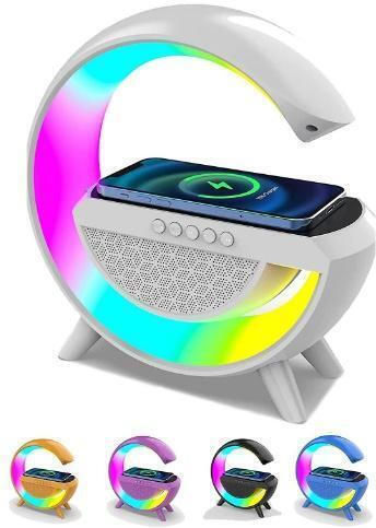 Speaker Tabletop Digital Clock with Alarm & Wireless Charging White TS03989 Speaker Tabletop Digital Clock with Alarm & Wireless Charging White TS03989