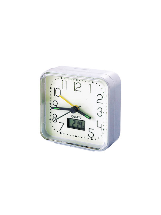 Telco XG-8676 Tabletop Clock with Alarm Silver 010471