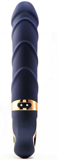 Dream Toys Goddess Collection Belenos Δονητής G-Spot Silicone Ribbed Vibrator Blue
