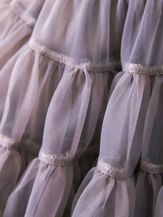 Kinder Tutu Rock aus Tüll Gray
