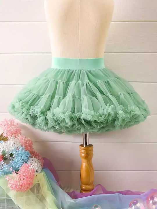 Fustă Tutú pentru Copii din Tulle Verde