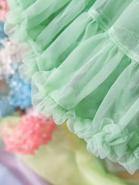 Fustă Tutú pentru Copii din Tulle Verde