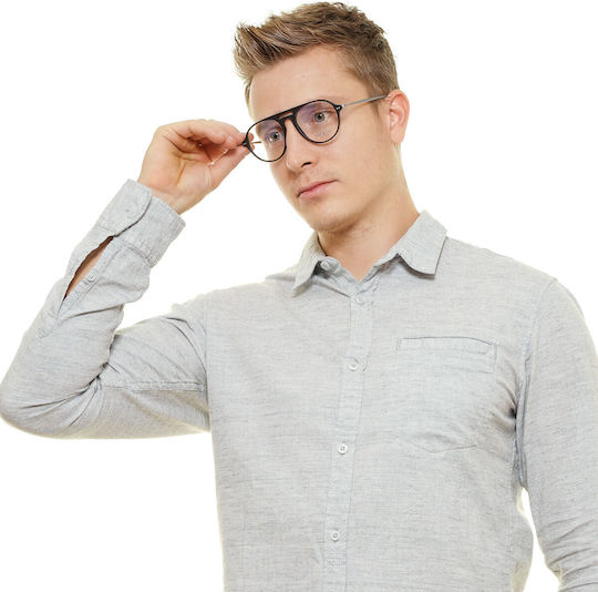 Hackett Männlich Brillenrahmen Schwarz HEB239-002