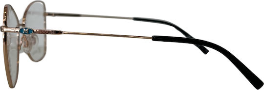 Missoni Metal Eyeglass Frame Butterfly Gold MMI 0059 DDB