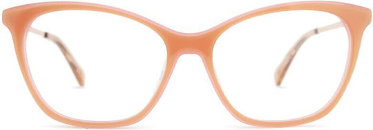 Moschino Plastic Eyeglass Frame Butterfly Pink MOL579 35J