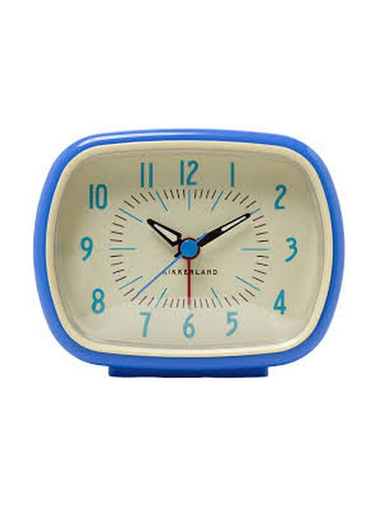 Kikkerland Retro Blue Ceas de Masă cu Alarmă AC08-BL