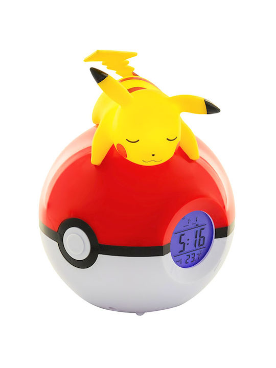 Teknofun Pokemon Ceas De Masă Digital Led Din Plastic Cu Ceas Deșteptător Multicolor TEKN811354