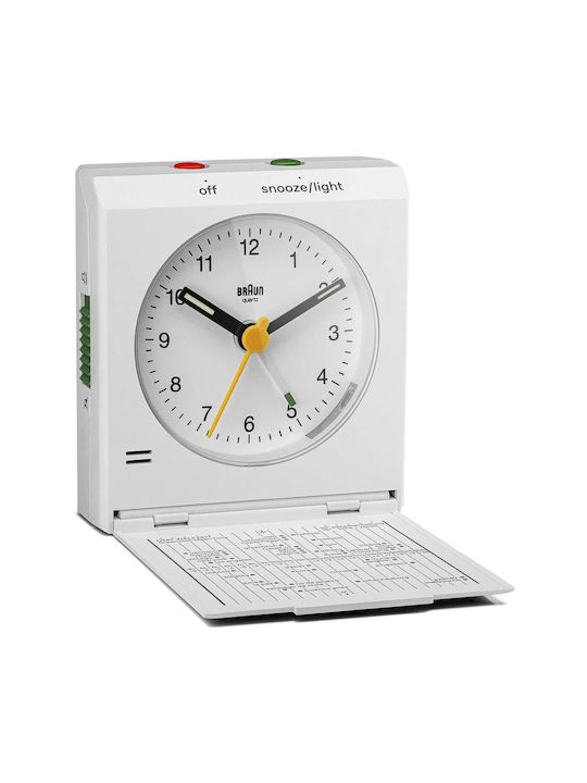 Braun Tischuhr mit Wecker Braun 67705