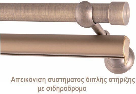 Frans Metallisch Vorhangstange Kapa Einfach Φ25mm 160cm Kupfer