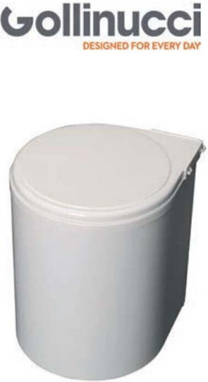 Gollinucci Plastic Waste Bin with Sensor White 13L