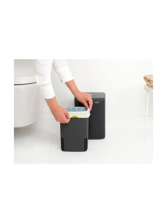 Brabantia Coș Mic De Gunoi Din Plastic Negru 4lt