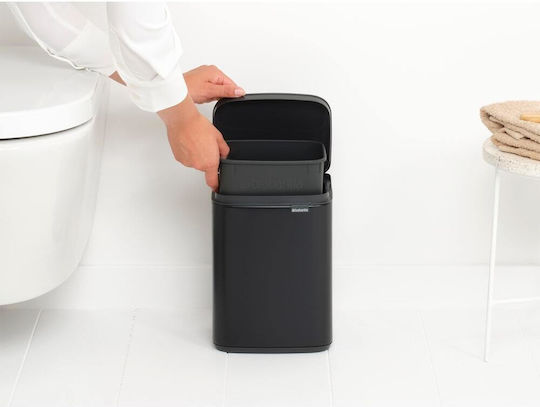 Brabantia Κάδος Small Bo Απορριμμάτων Πλαστικός Μαύρος 4lt