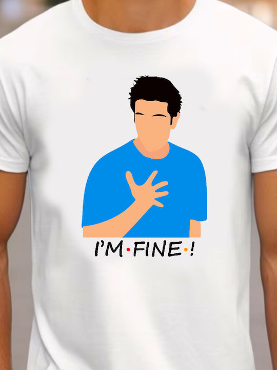 Fruit of the Loom Friends Tv Ross T-shirt Cotton Fruit of the Loom Friends Tv Ross T-shirt Cotton