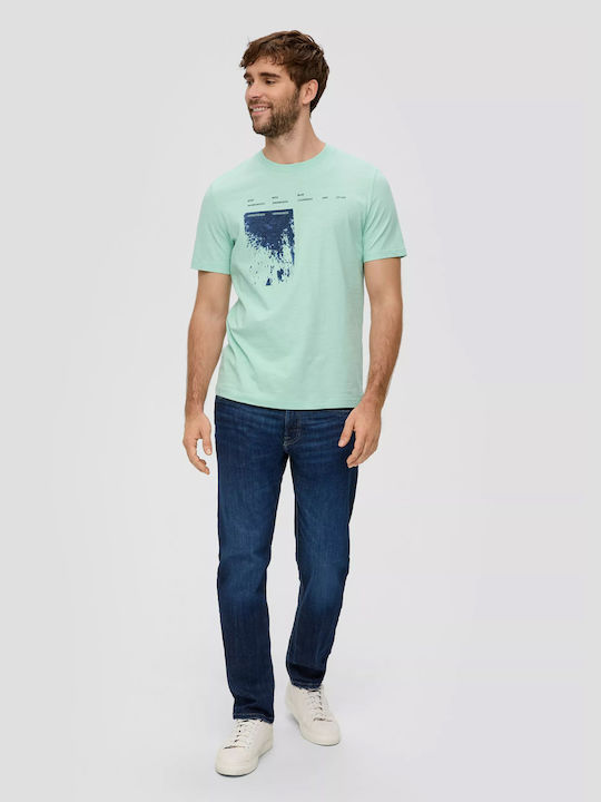 S.Oliver Men's Short Sleeve T-shirt Mint