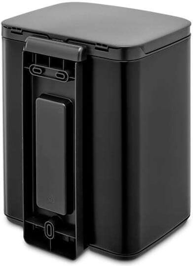 Brabantia Plastic Waste Bin with Floating Lid Black 7L