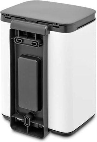 Brabantia BO Trash Bin Waste Bin Plastic with Oscillating Lid White 4lt