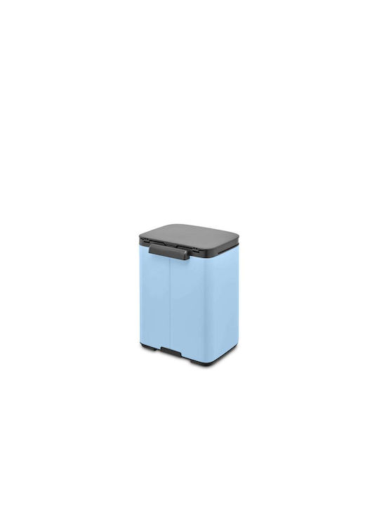 Brabantia Bo Small Waste Bin Plastic with Oscillating Lid Dreamy Blue 4lt