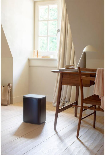 Brabantia Bo Small Plastic Waste Bin with Oscillating Lid Black 12lt