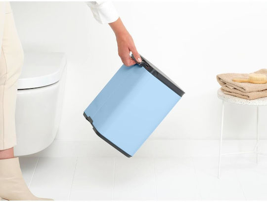 Brabantia Κάδος Bo Απορριμμάτων Πλαστικός Dreamy Blue 7lt