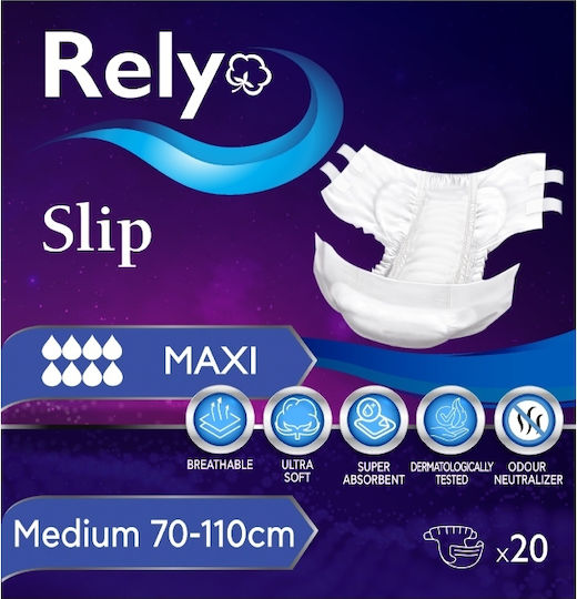 Rely Slip Maxi Пелени за инконтиненция Medium 4x20бр