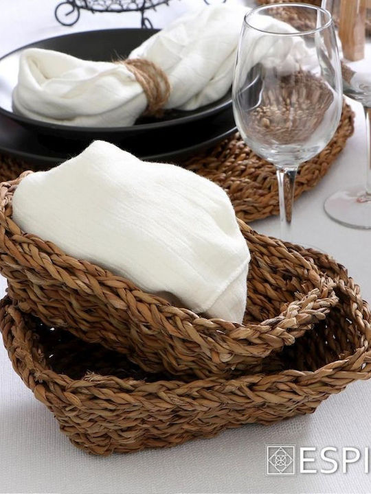 Espiel Bread Basket Wicker Brown 20x24x8cm