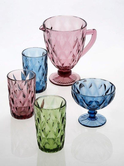 Cryspo Trio Kare Ice Cream Serving Bowl Round Glass with Diameter 12cm