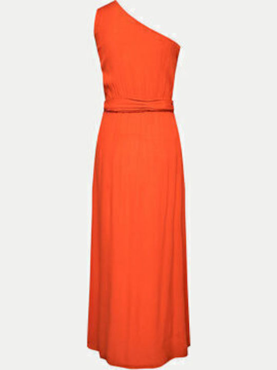 Too Funky Rochii De Vară Pentru Femei Maxi Rochie Portocalie
