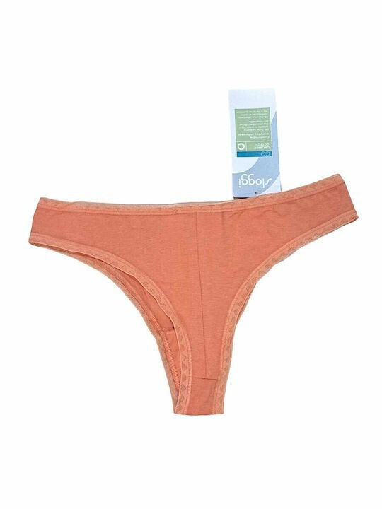 Sloggi Βαμβακερά Γυναικεία Slip 2Pack Brown