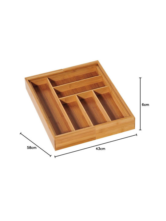 Kesper Tăvi Pentru Tacâmuri De Sertar Rabătabilă Din Lemn 58x43x6cm Maro