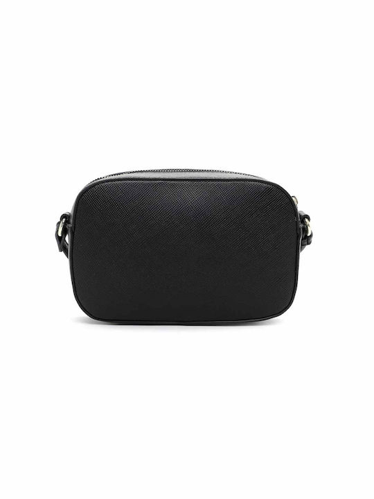 Tamaris Din piele Geantă de damă Crossbody Neagră