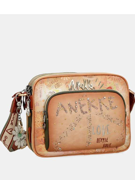 Anekke Leather Women's Bag Crossbody Multicolour