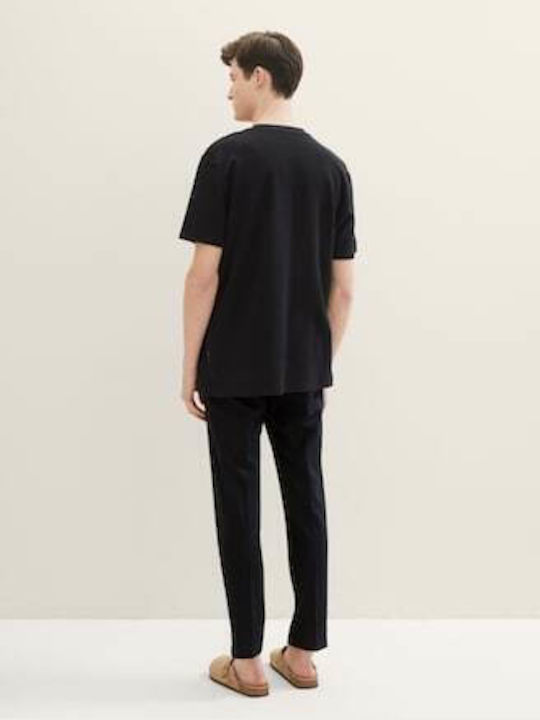 Tom Tailor Men's Trousers in Relaxed Fit Black