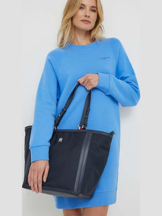 Essential Γυναικεία Τσάντα Shopper Ώμου Navy Μπλε