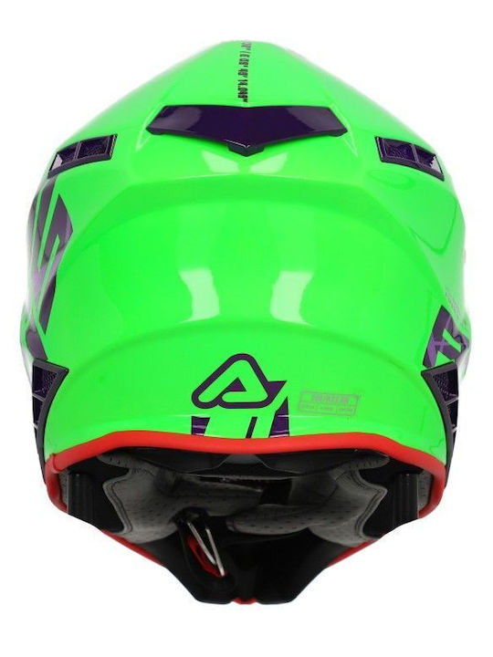 Acerbis X-Track Verde Bianco Motorradhelm Motocross ECE 22.06