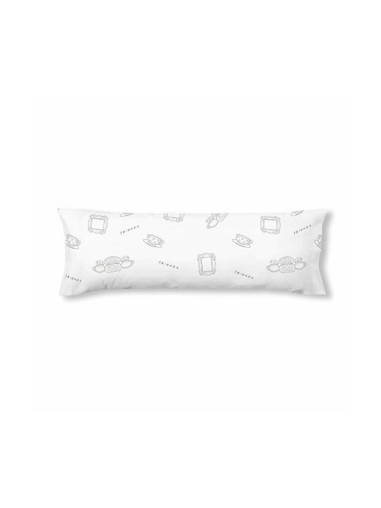 Friends Decorative Pillow Case from 100% Cotton White 45x125cm.