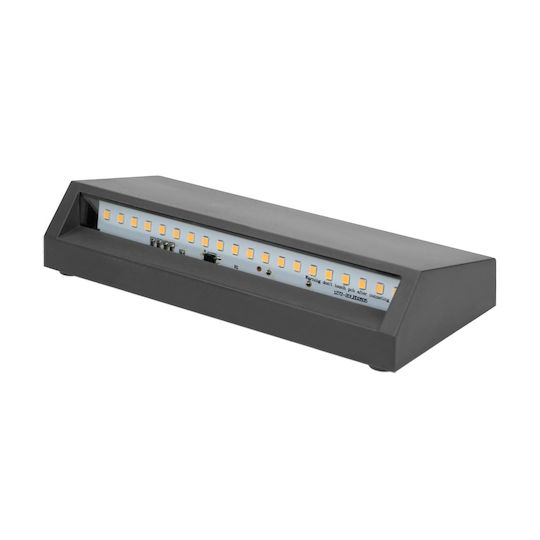 Adviti Wall-Mounted Outdoor Light LED IP65 3W with Natural White Light 16x3.3x7εκ.