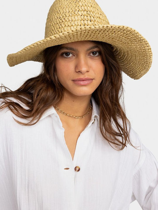 Roxy Wicker Women's Hat Beige